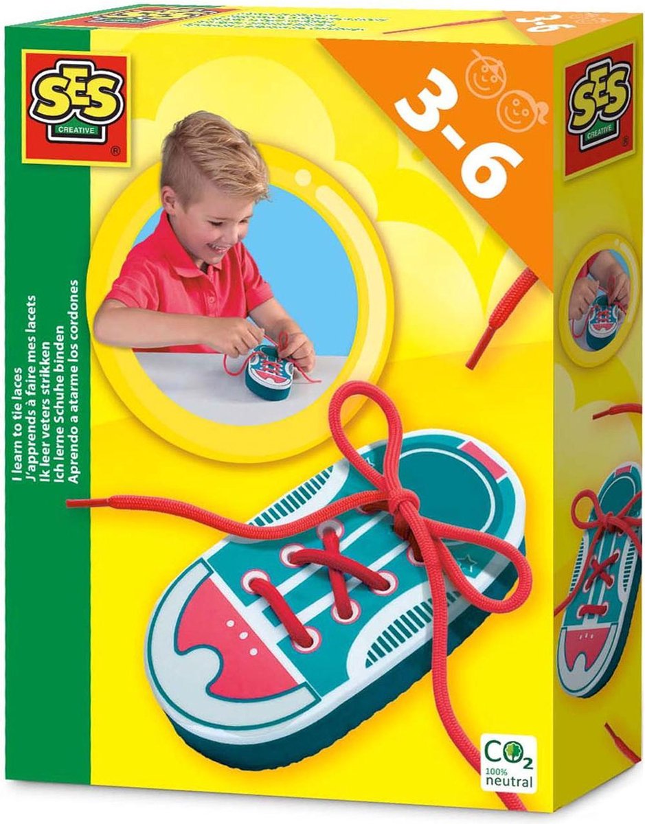 Ses veterstrikken junior schuim/ 2 delig - Rood