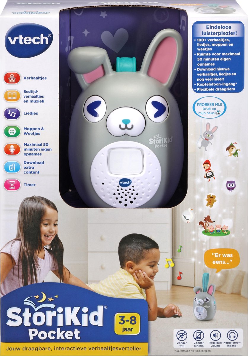 Vtech StoriKid Pocket junior 17,5 x 10,5 cm - Grijs