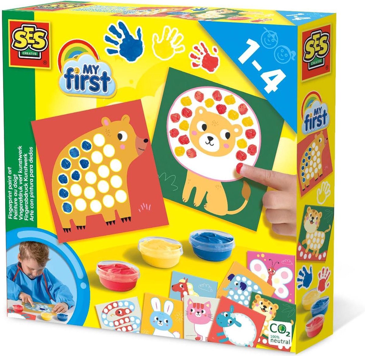 Ses vingerverf MyFirst junior acryl 13 delig - Rood