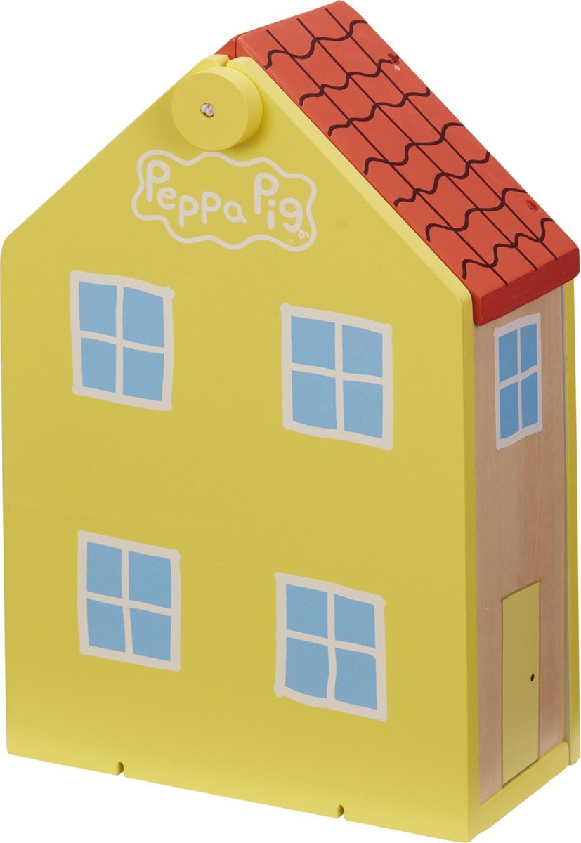 Peppa Pig Nickelodeon speelset familiehuis 30 cm hout 7 delig