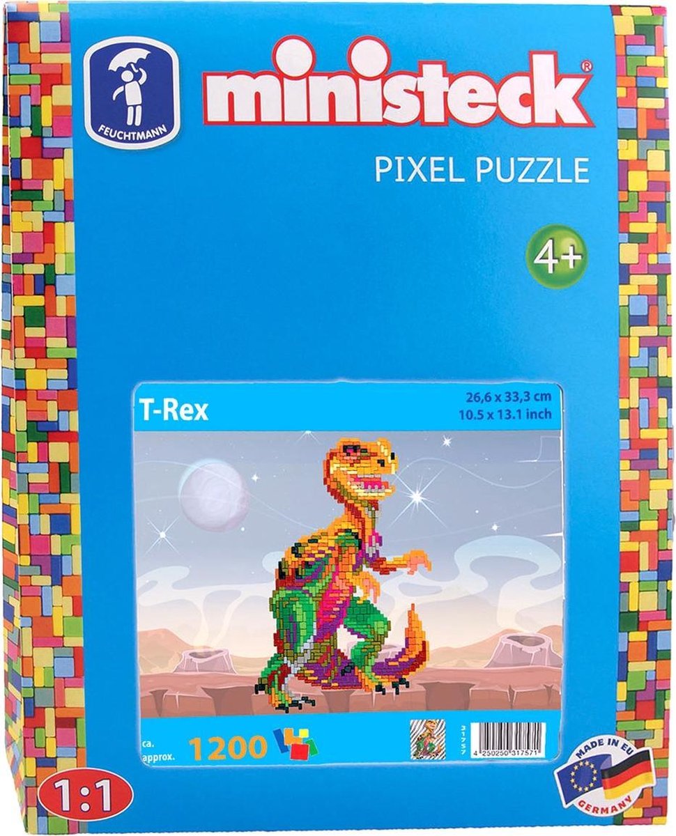 Ministeck Tyrannosaurus rex 1200 delig - Blauw