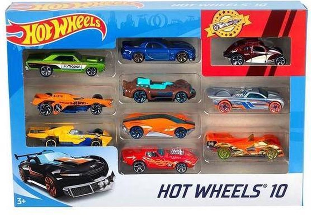 Mattel Hot Wheels cadeauset met 10 auto's