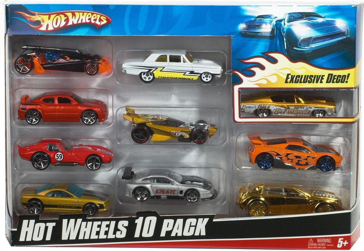 Mattel Hot Wheels cadeauset met 10 auto's