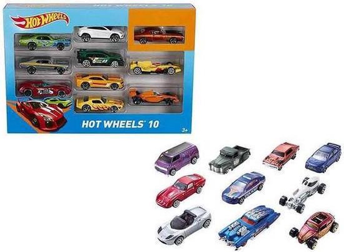 Mattel Hot Wheels cadeauset met 10 auto's
