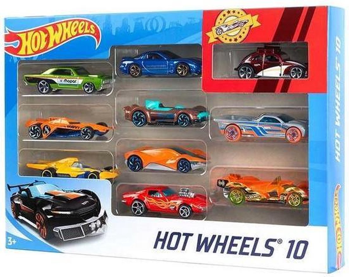 Mattel Hot Wheels cadeauset met 10 auto's