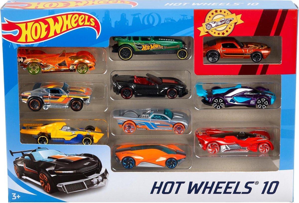 Mattel Hot Wheels cadeauset met 10 auto's