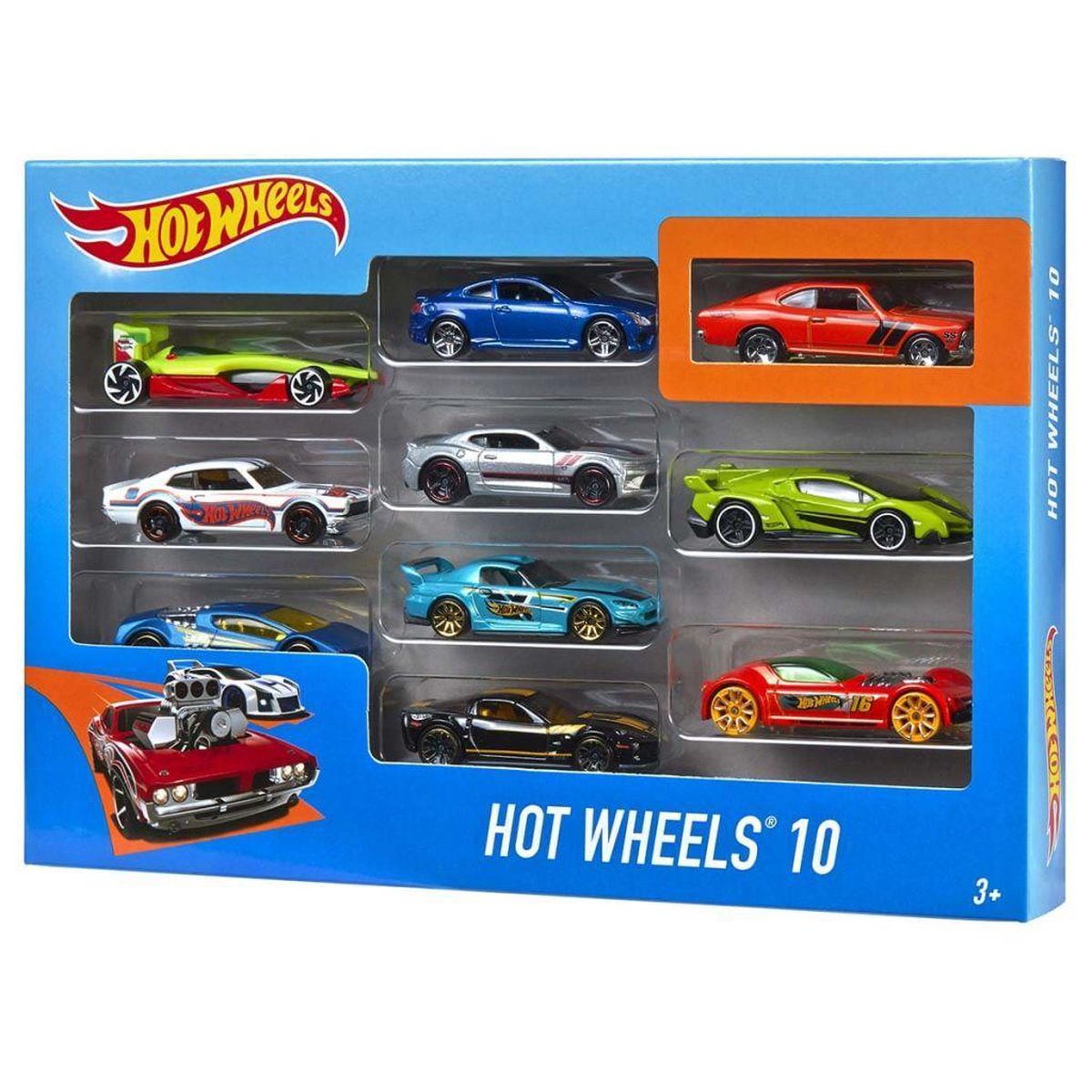 Mattel Hot Wheels cadeauset met 10 auto's