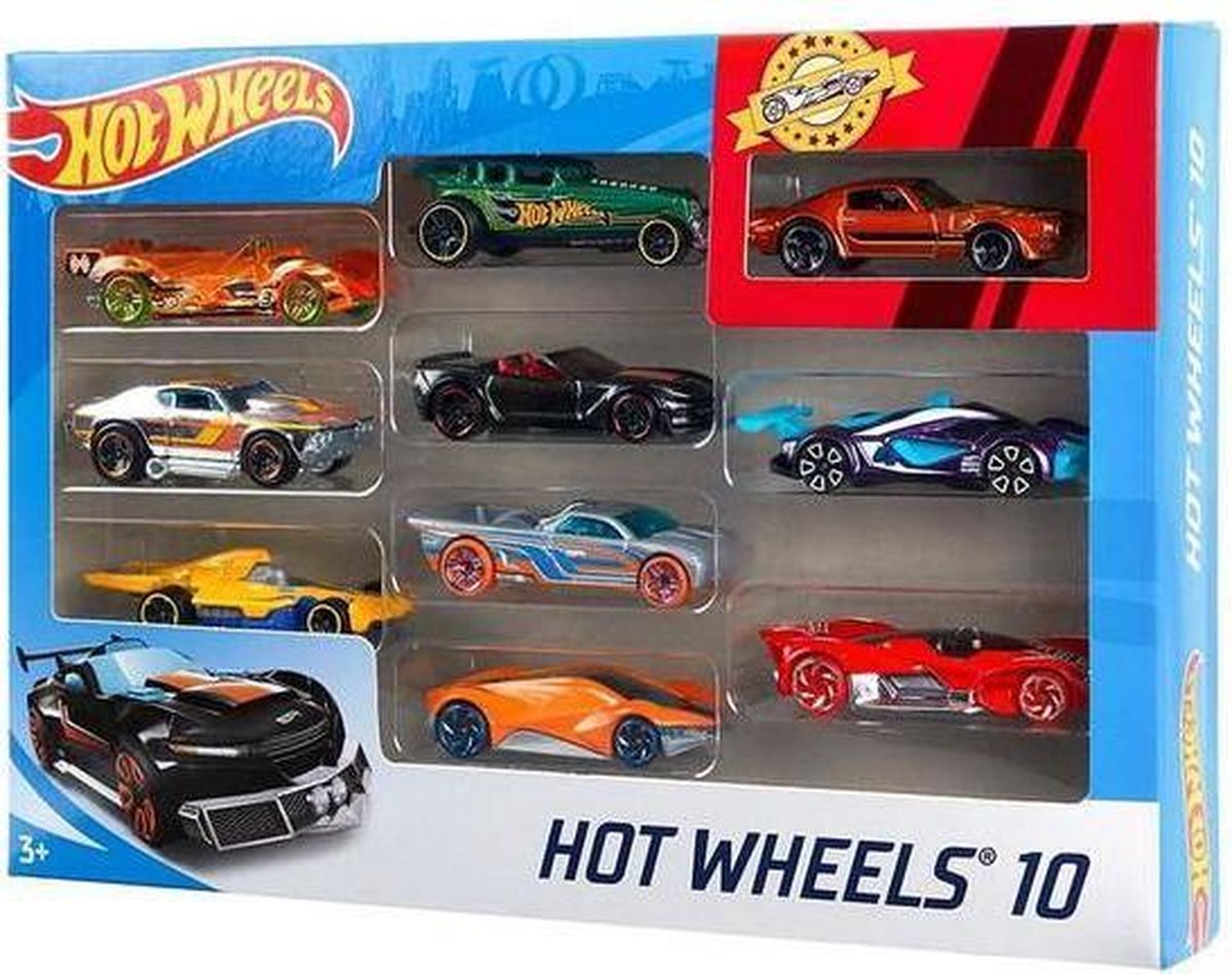 Mattel Hot Wheels cadeauset met 10 auto's