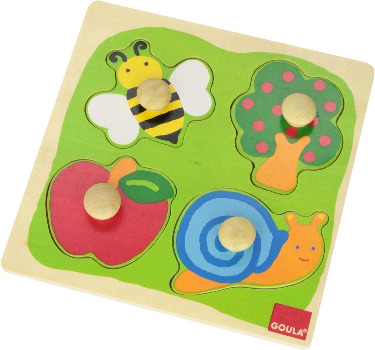 Jumbo Goula vormenpuzzel Boomgaard junior hout 4 stukjes