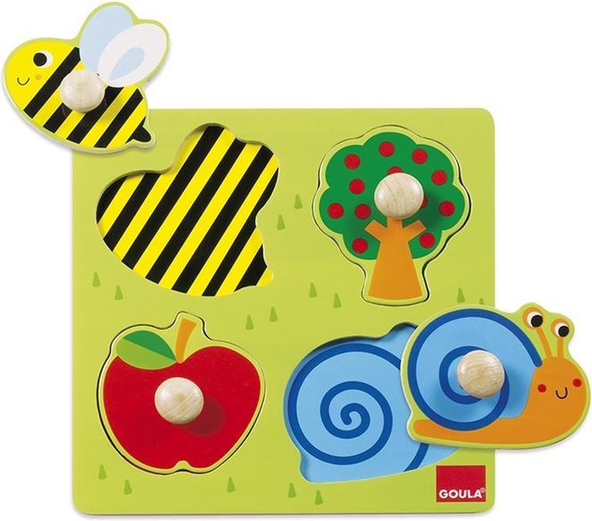 Jumbo Goula vormenpuzzel Boomgaard junior hout 4 stukjes