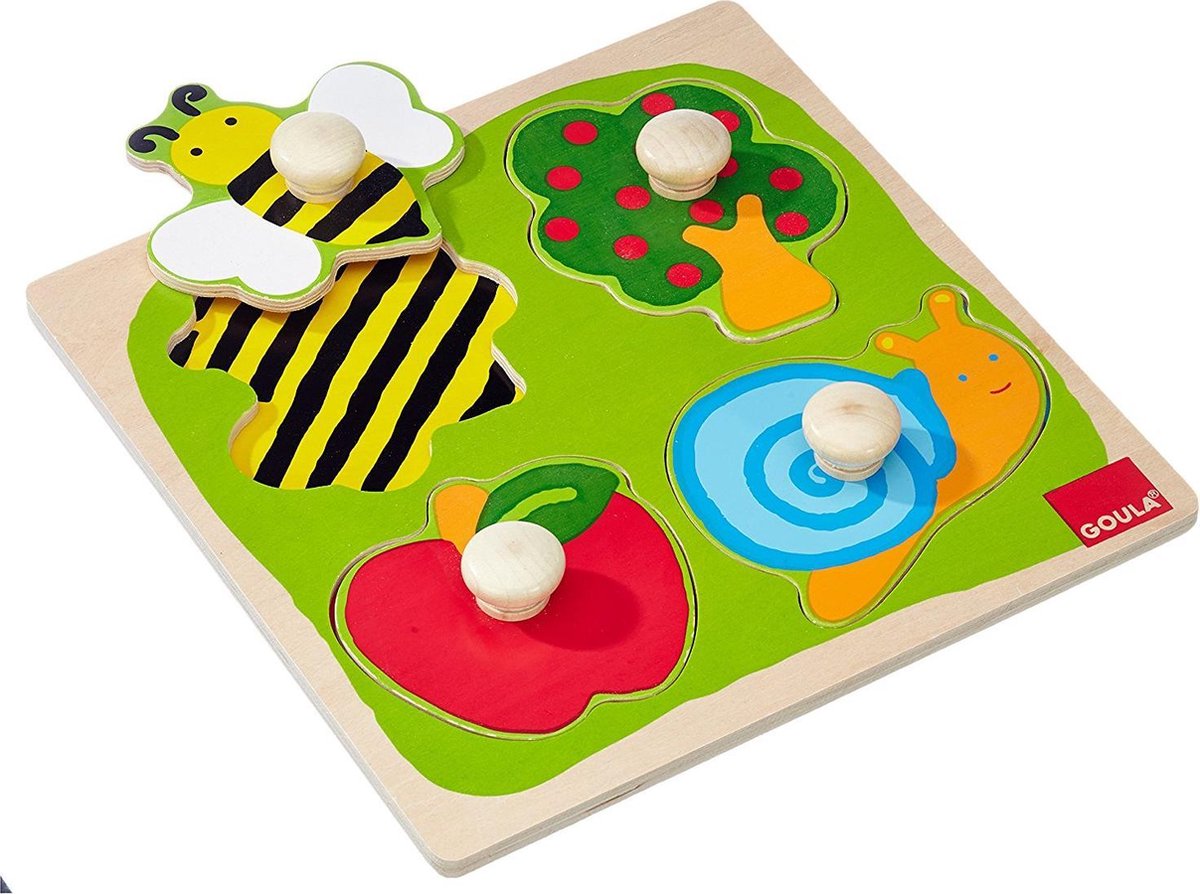 Jumbo Goula vormenpuzzel Boomgaard junior hout 4 stukjes