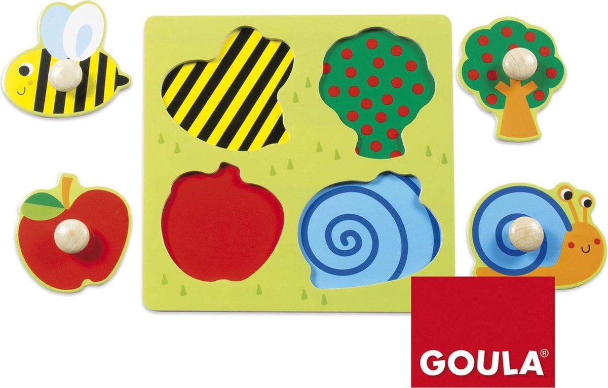 Jumbo Goula vormenpuzzel Boomgaard junior hout 4 stukjes