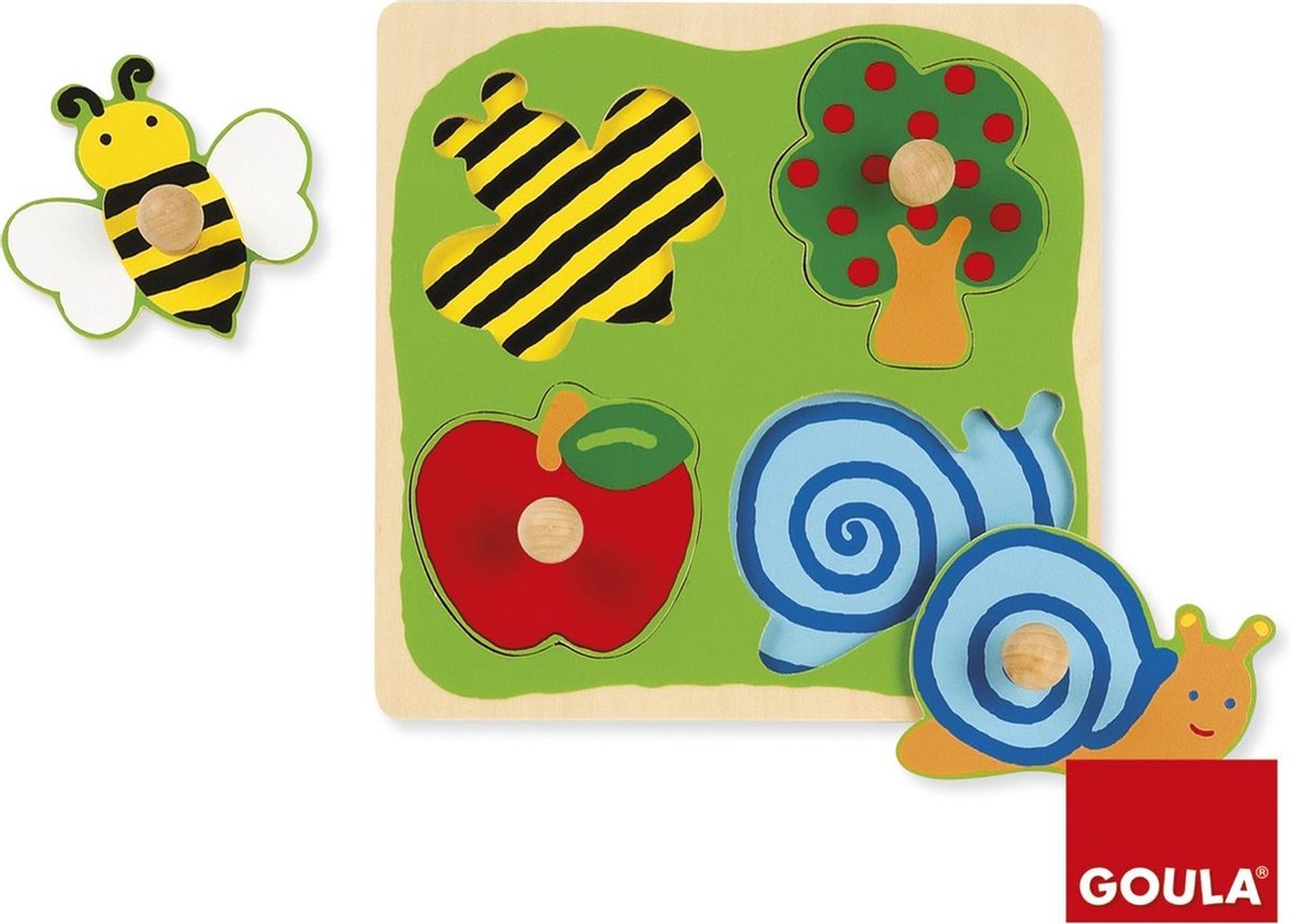 Jumbo Goula vormenpuzzel Boomgaard junior hout 4 stukjes