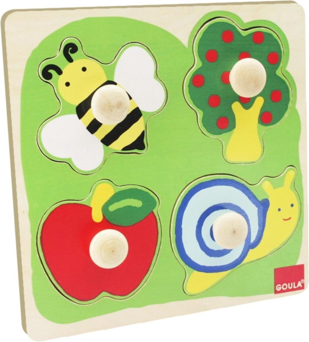 Jumbo Goula vormenpuzzel Boomgaard junior hout 4 stukjes