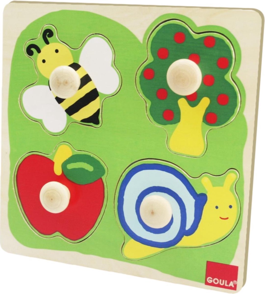 Jumbo Goula vormenpuzzel Boomgaard junior hout 4 stukjes