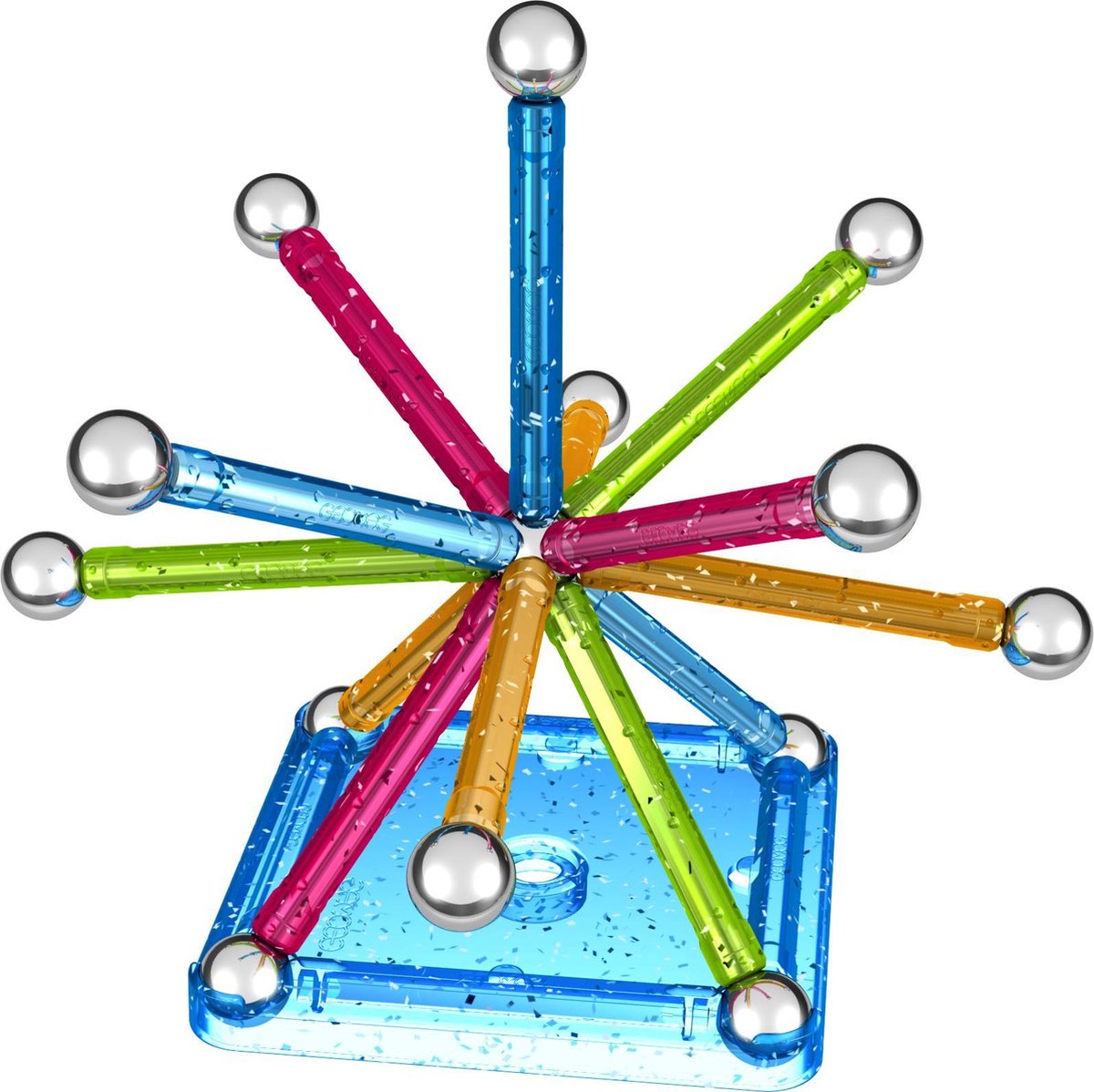 Geomag Glitter multicolor 30 delig