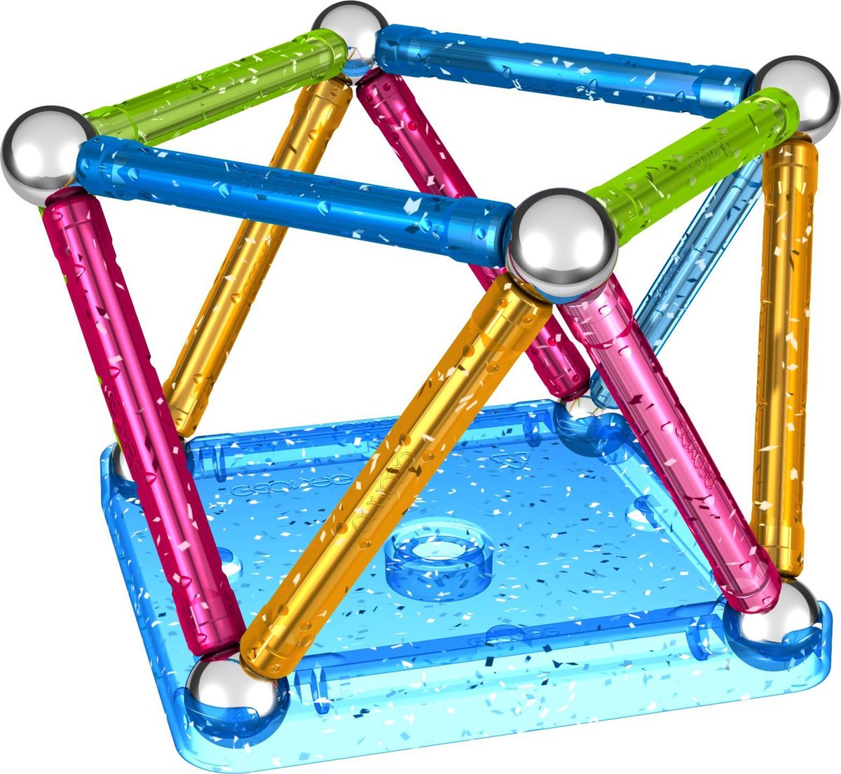 Geomag Glitter multicolor 30 delig