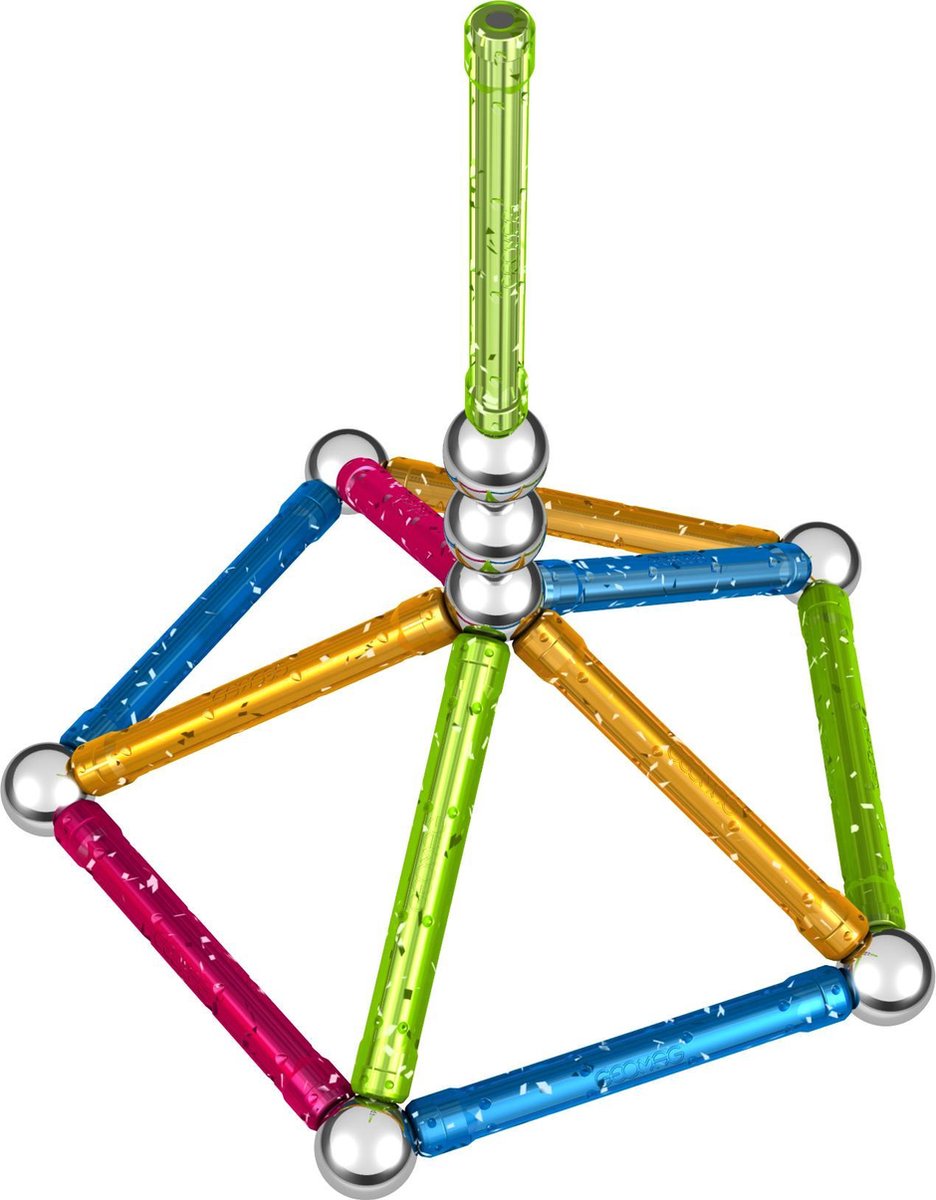 Geomag Glitter multicolor 30 delig