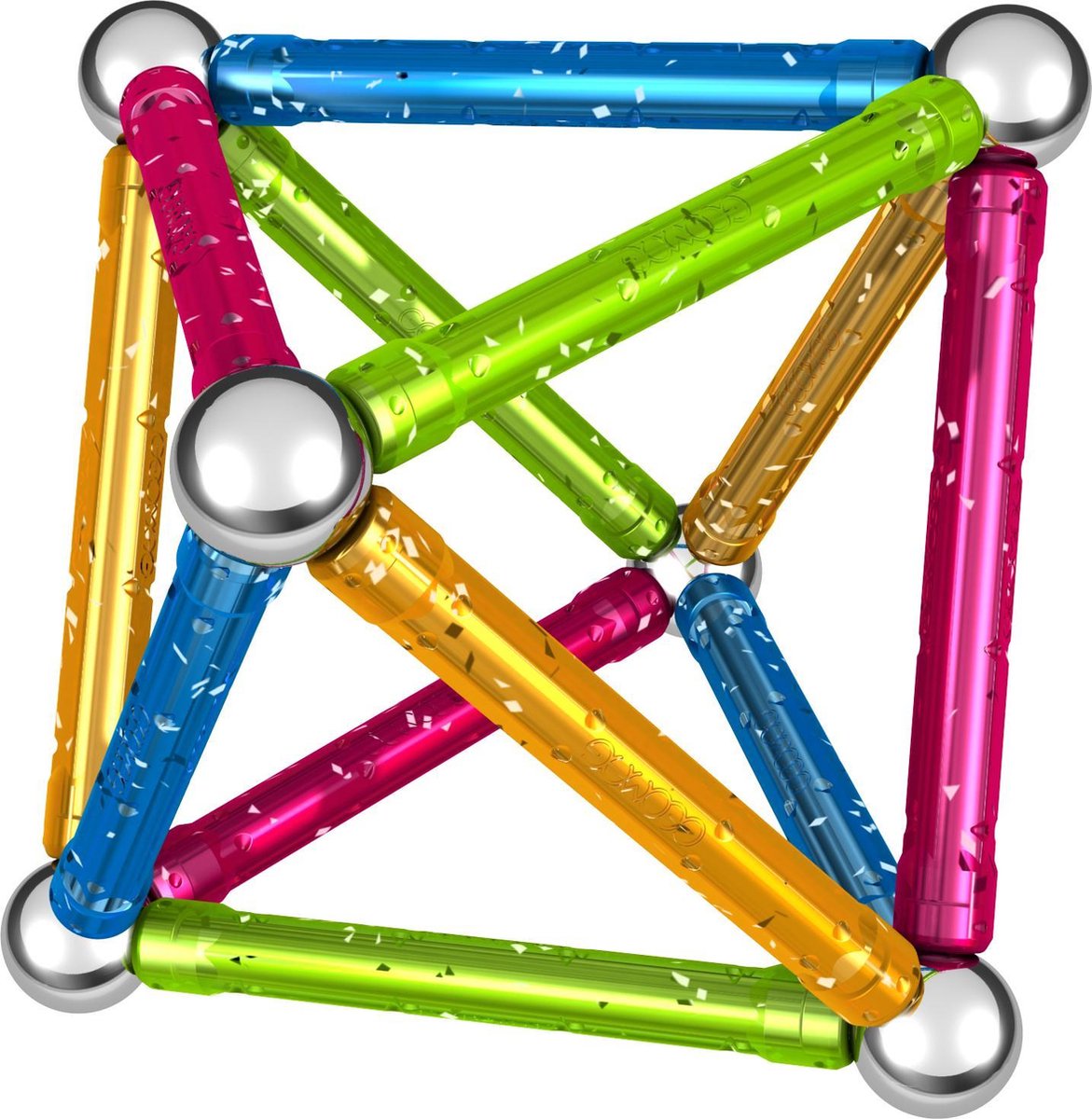 Geomag Glitter multicolor 30 delig