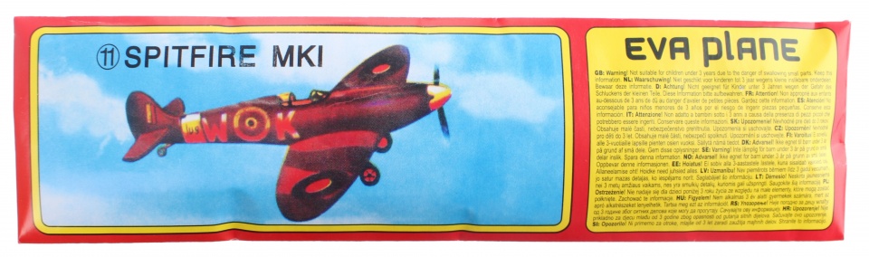 Johntoy vliegtuig Spitfire MK1 17,5 cm