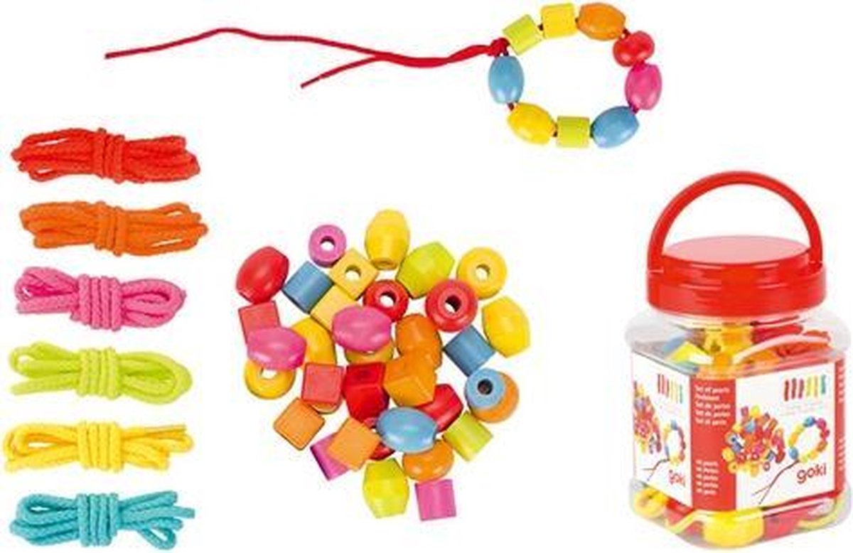 Goki houten kralen armbanden maken 45 delig