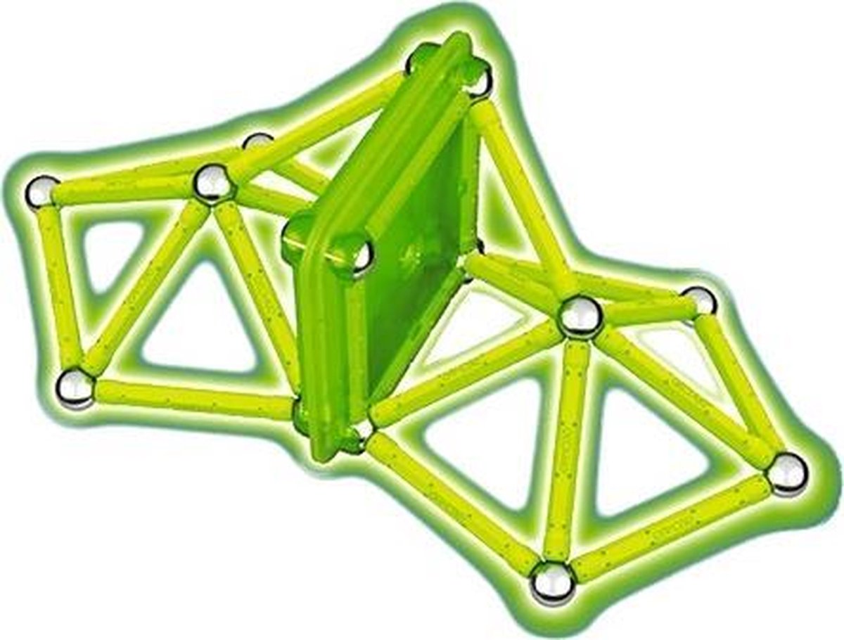 Geomag Color Glow in the Dark licht 22 delig - Groen
