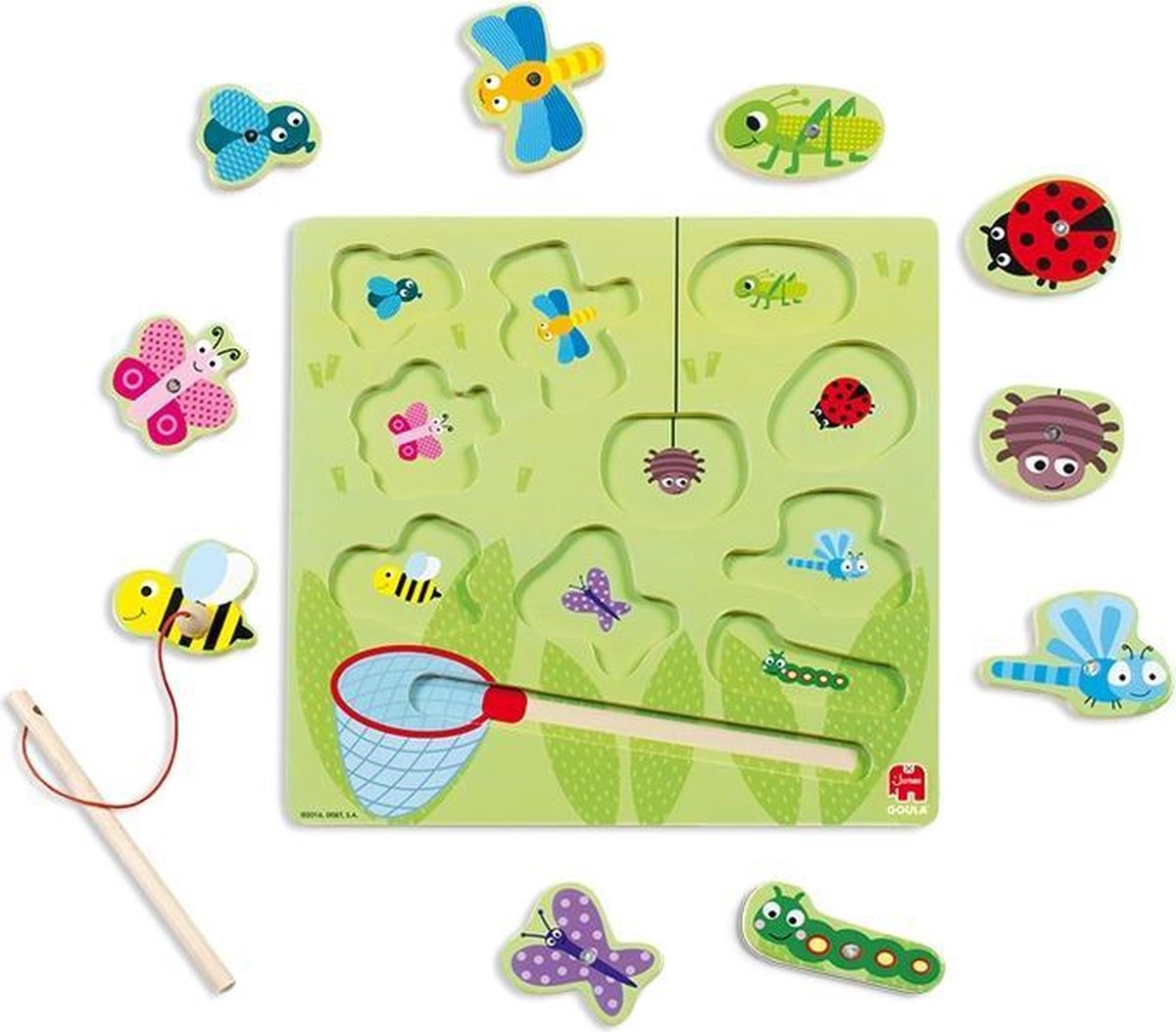 Goula magneetpuzzel Insecten junior 28 cm 10 stukjes