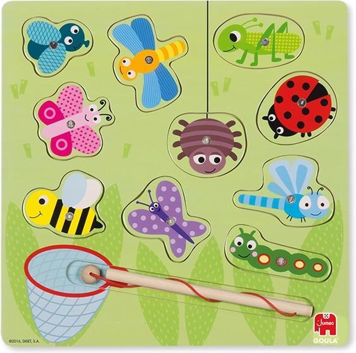 Goula magneetpuzzel Insecten junior 28 cm 10 stukjes