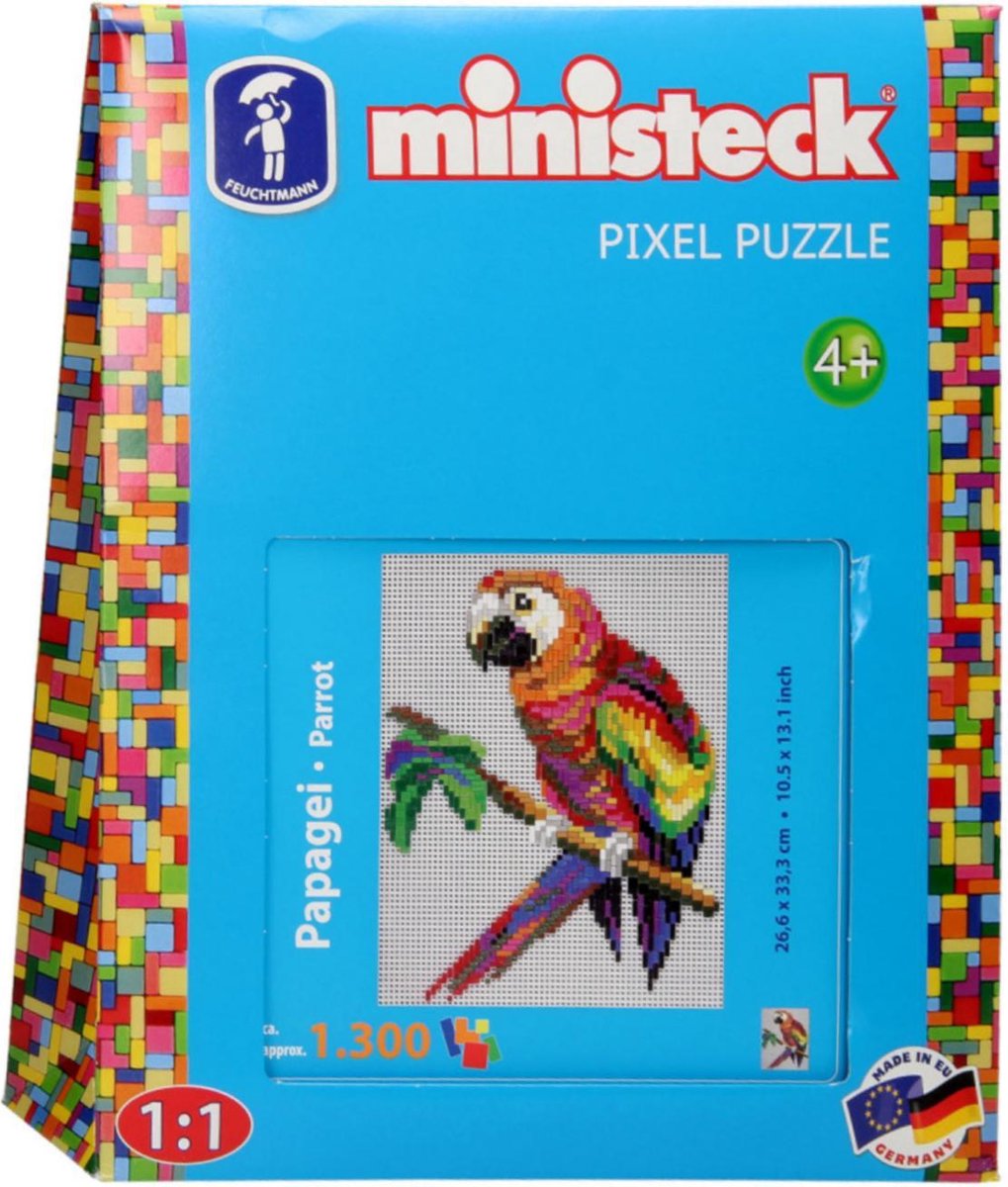 Ministeck papegaai 1300 delig - Blauw