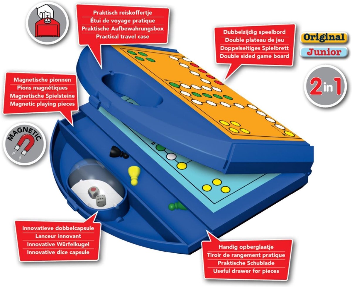 Jumbo Mens erger je niet: Ludo reisspel - Blauw