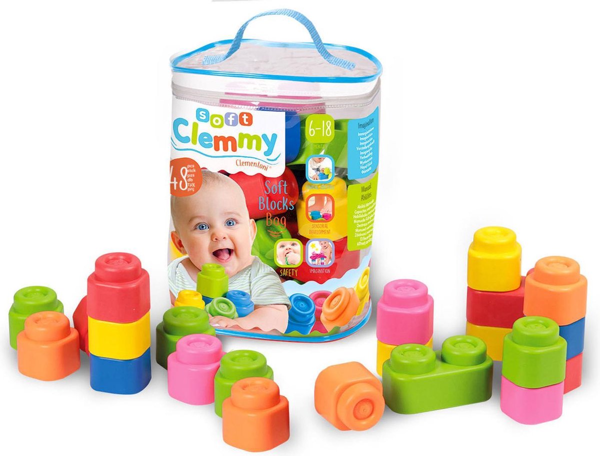 Clementoni kunststof blokken junior 48 stuks