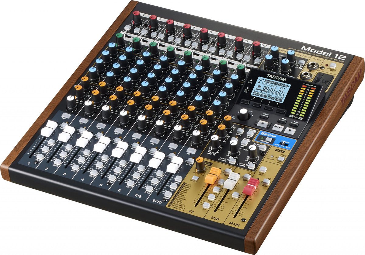 Tascam Model 12 10-kanaals mengpaneel