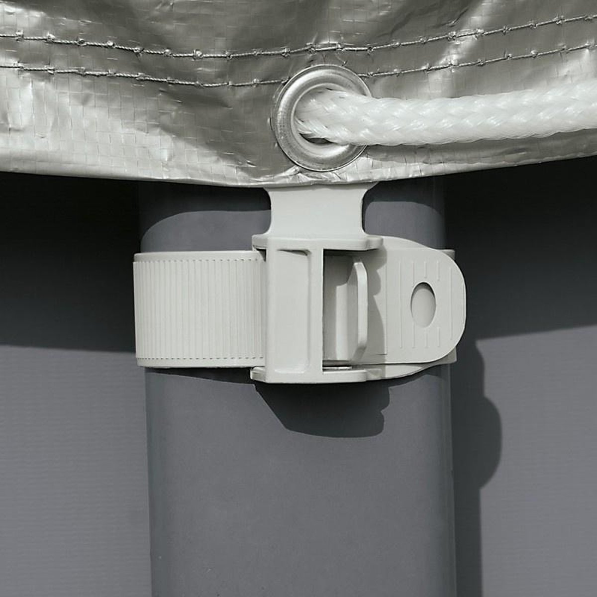 Intex Ultra Frame Deluxe afdekzeil vinyl 488 cm - Grijs