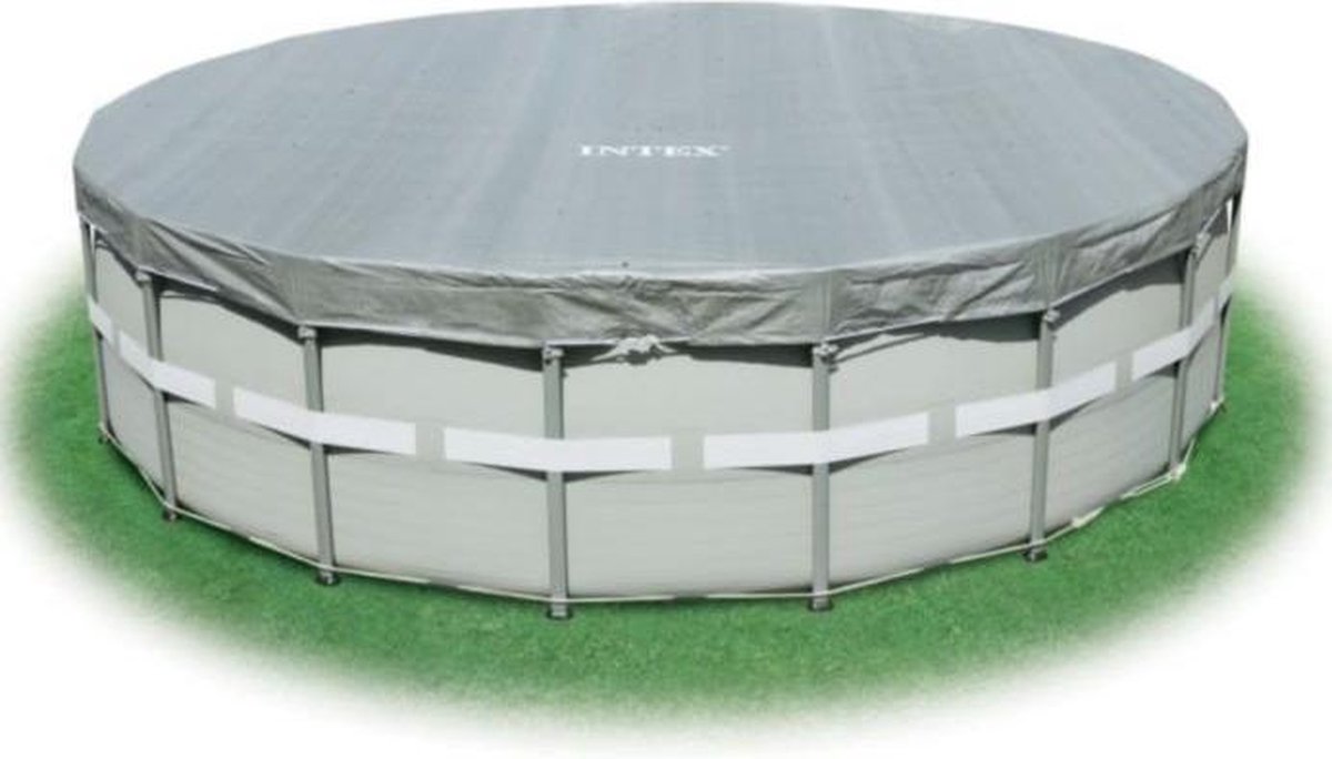 Intex Ultra Frame Deluxe afdekzeil vinyl 488 cm - Grijs