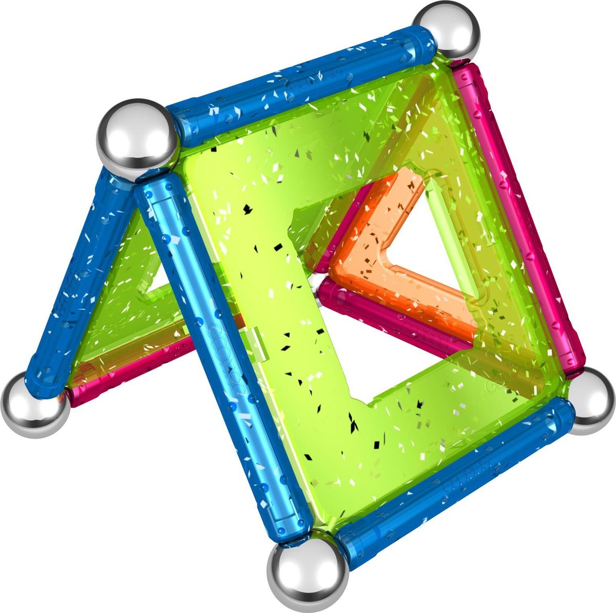 Geomag Glitter multicolor 22 delig