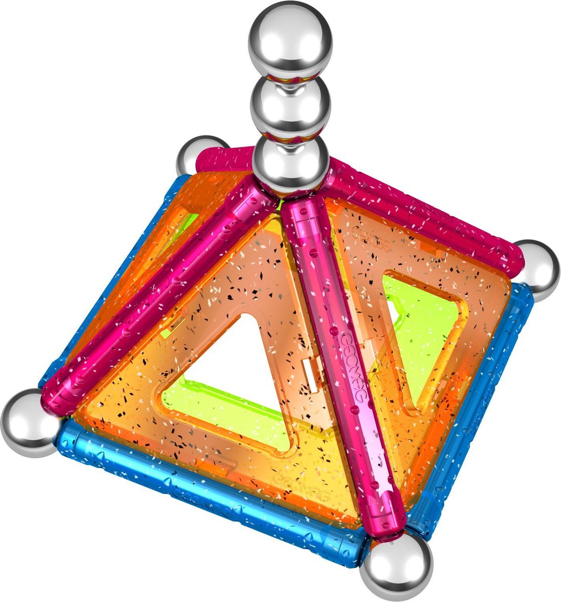 Geomag Glitter multicolor 22 delig