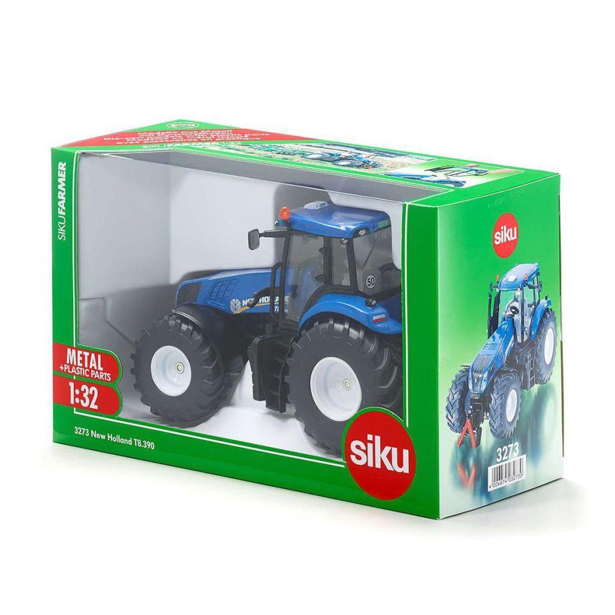 Siku New Holland T8.390 tractor 1:32 (3273) - Blauw