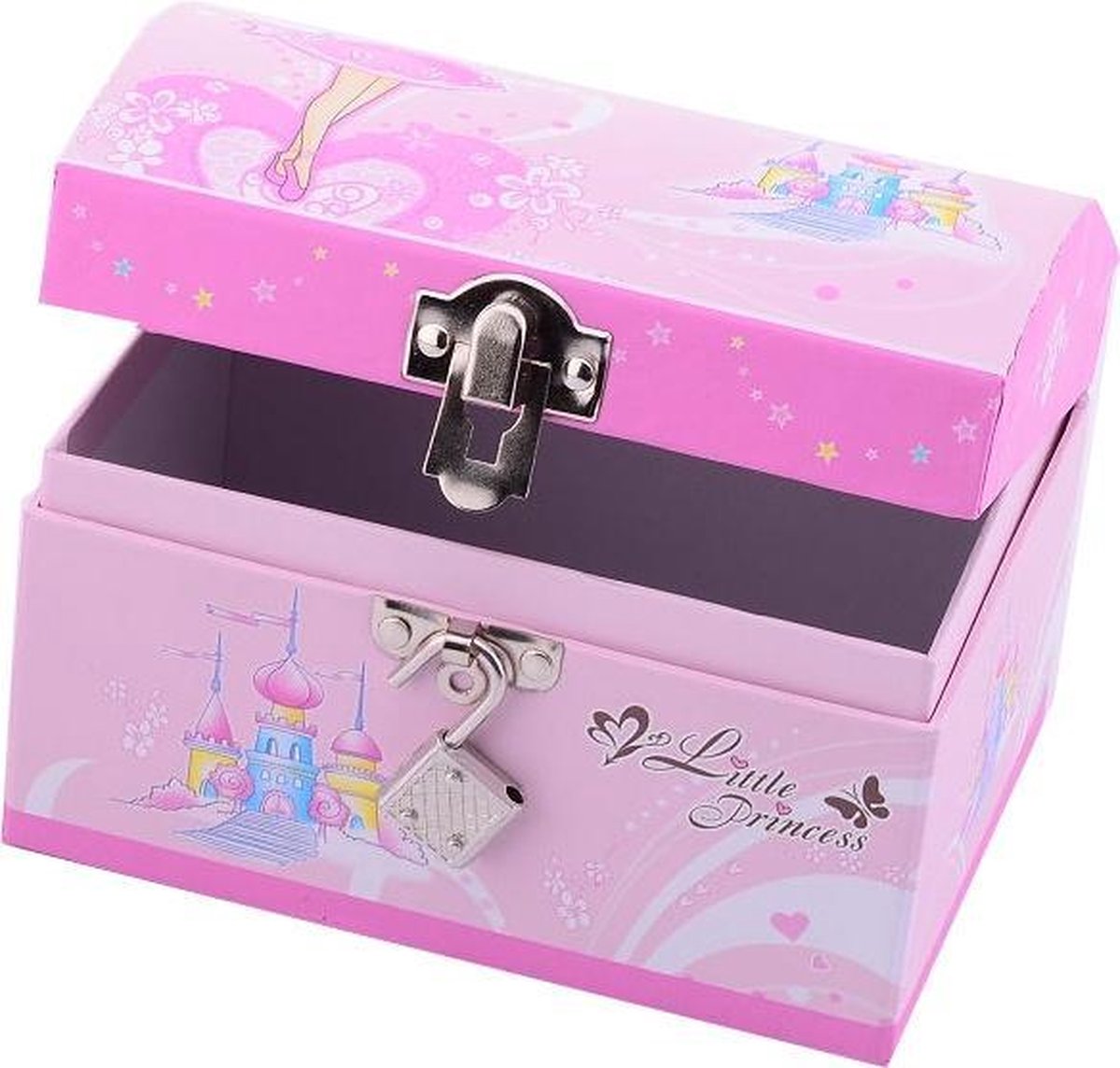Johntoy juwelendoos met slot - Roze