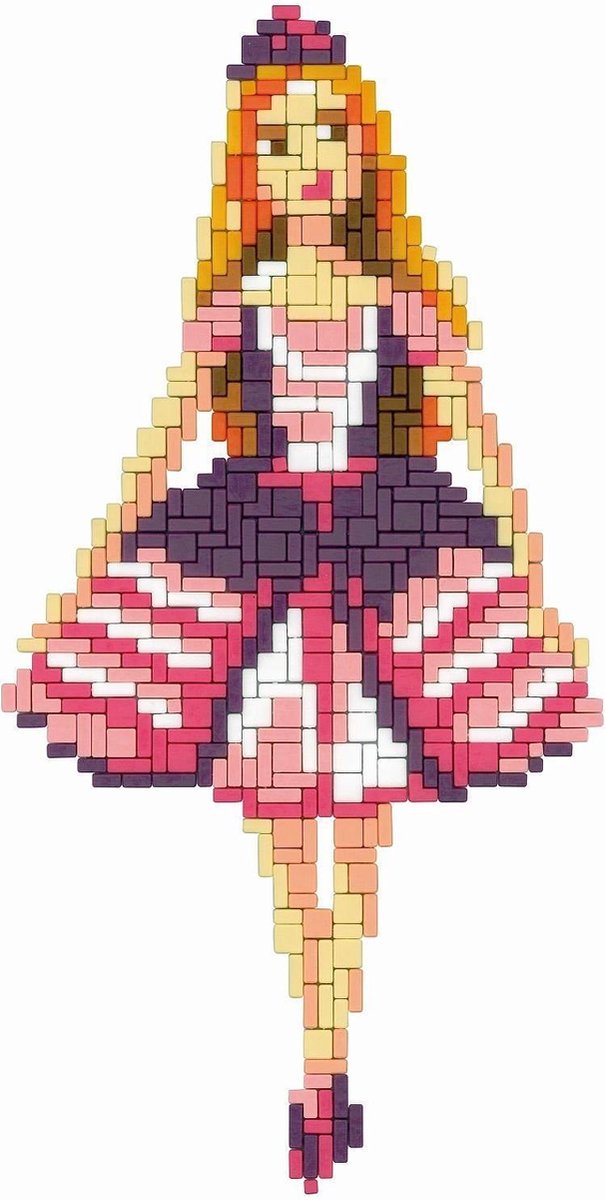 Ministeck prinsessen 4 in 1 1400 delig - Roze