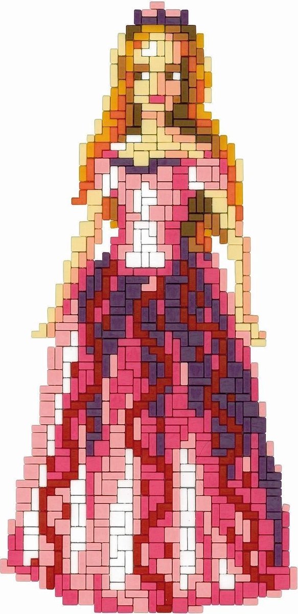 Ministeck prinsessen 4 in 1 1400 delig - Roze