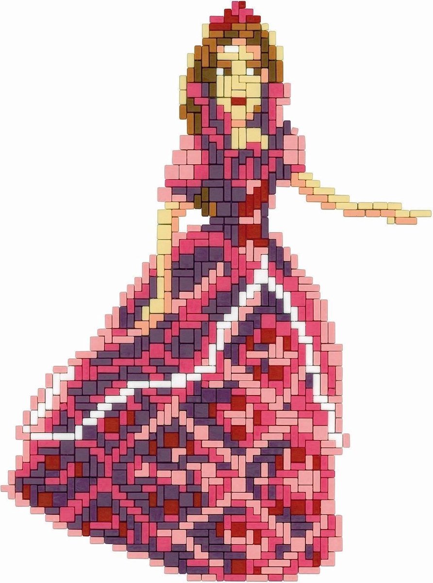 Ministeck prinsessen 4 in 1 1400 delig - Roze