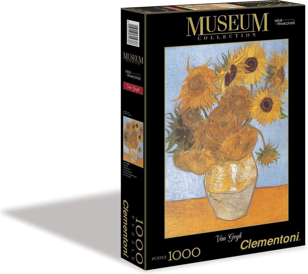 Clementoni legpuzzel Museum Collection Zonnebloemen 1000 stukjes - Amarillo