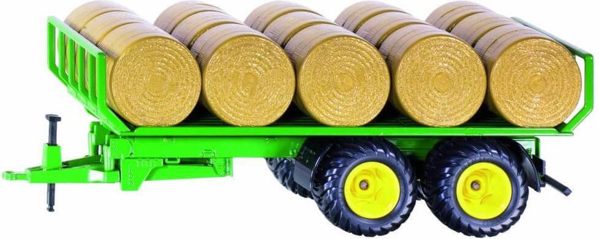 Siku John Deere balenwagen met hooibalen groen/ (2891) - Geel