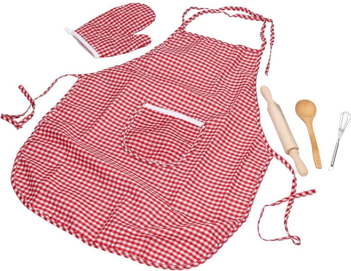 Johntoy keuken speelset chef deluxe 5 delig - Rood