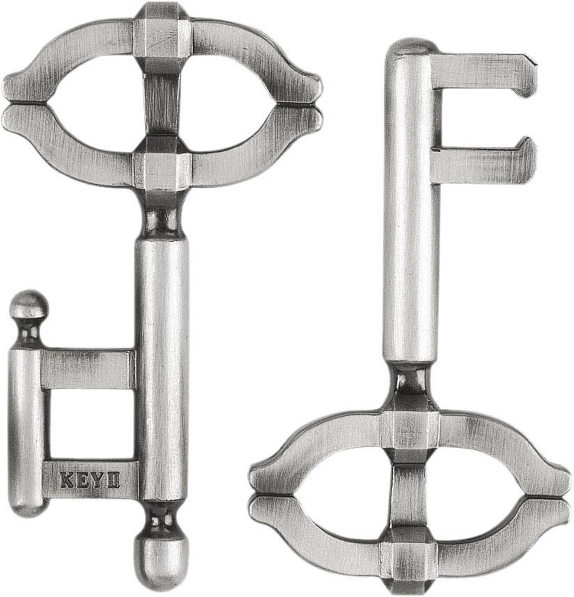 Huzzle breinbreker Cast Key II 11,8 cm staal zilver - Silver