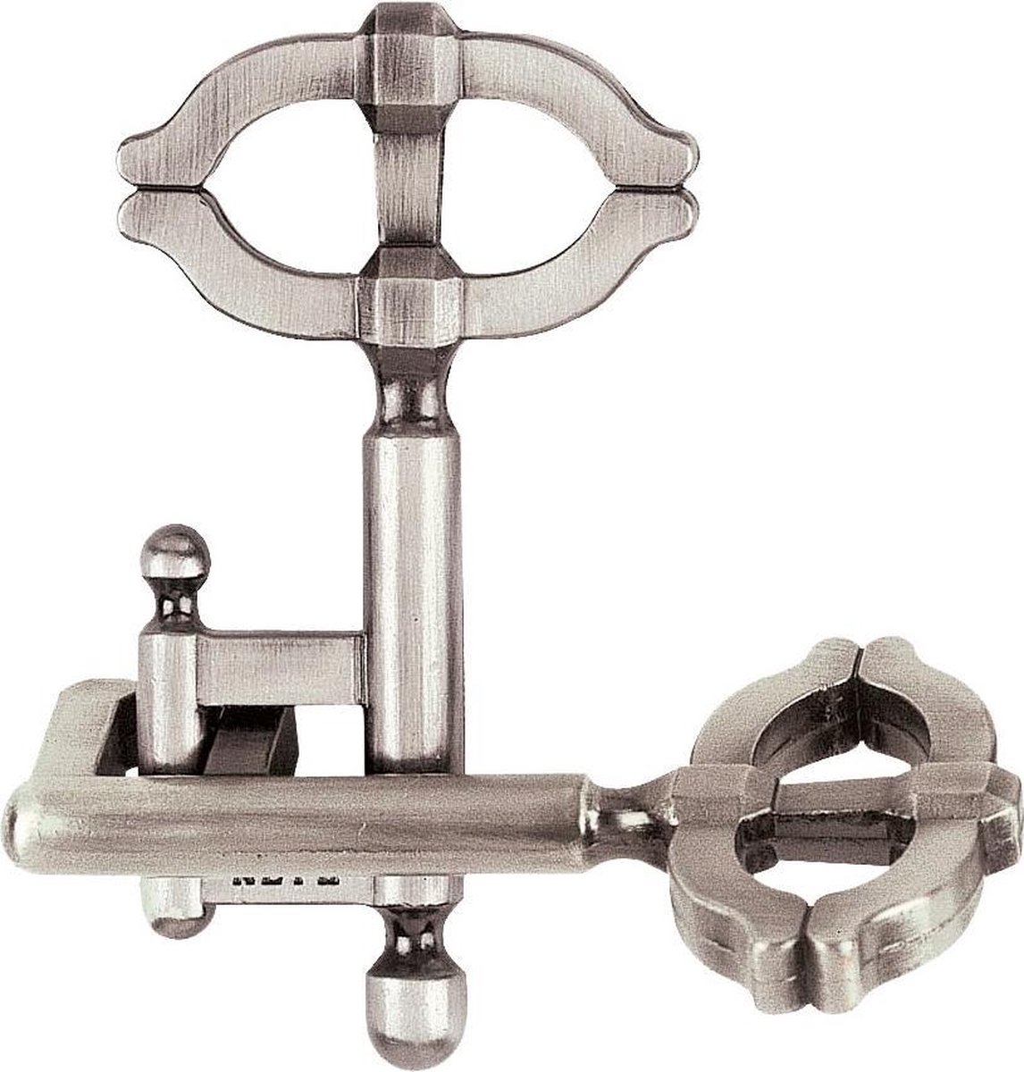 Huzzle breinbreker Cast Key II 11,8 cm staal zilver - Silver
