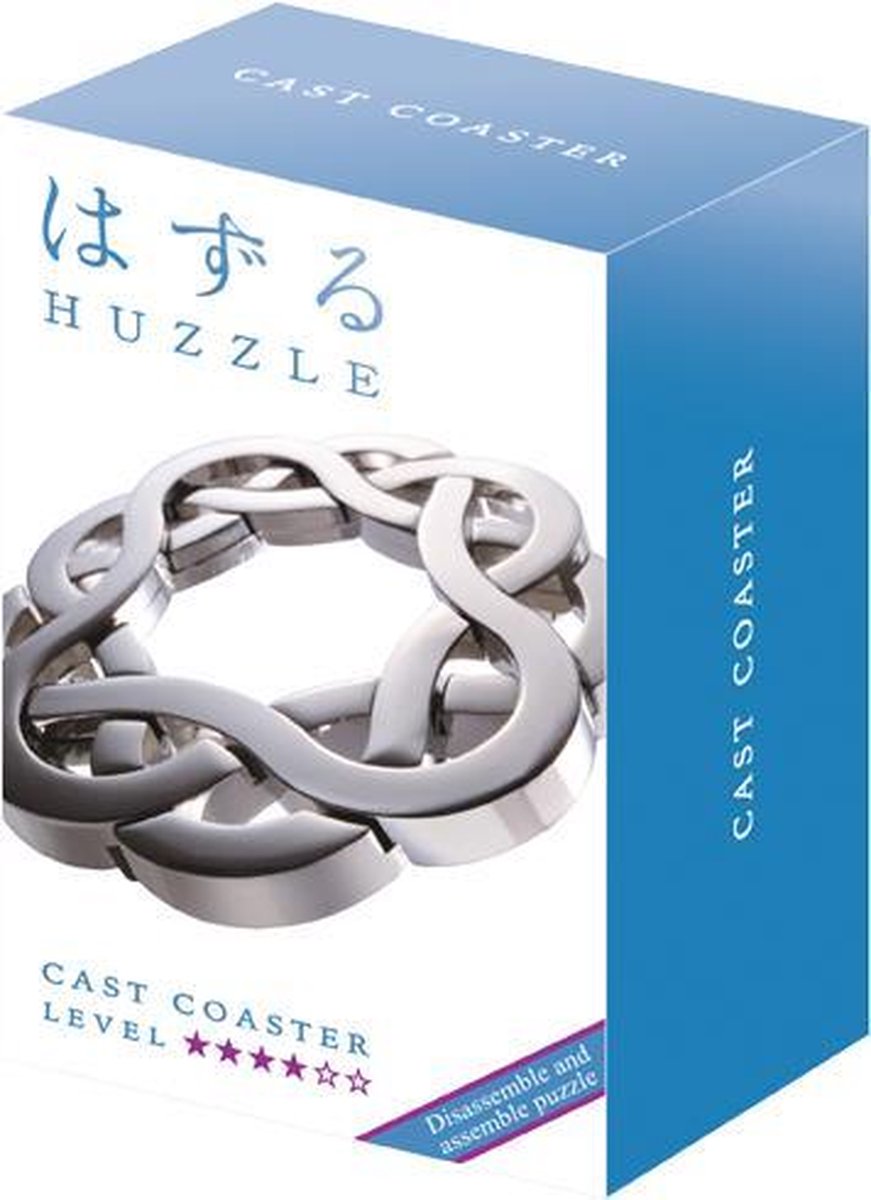 Huzzle breinbreker Cast Coaster zilver - Silver
