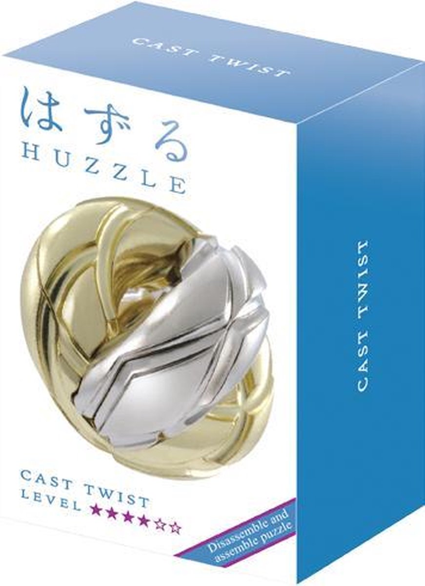 Huzzle breinbreker Cast Twist 11,8 cm staal zilver/goud