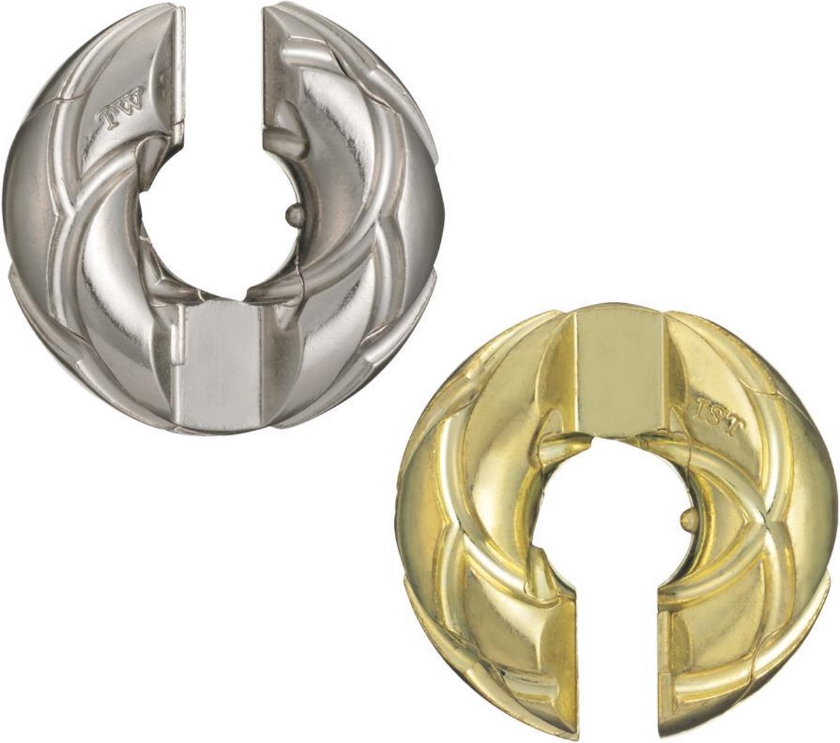 Huzzle breinbreker Cast Twist 11,8 cm staal zilver/goud