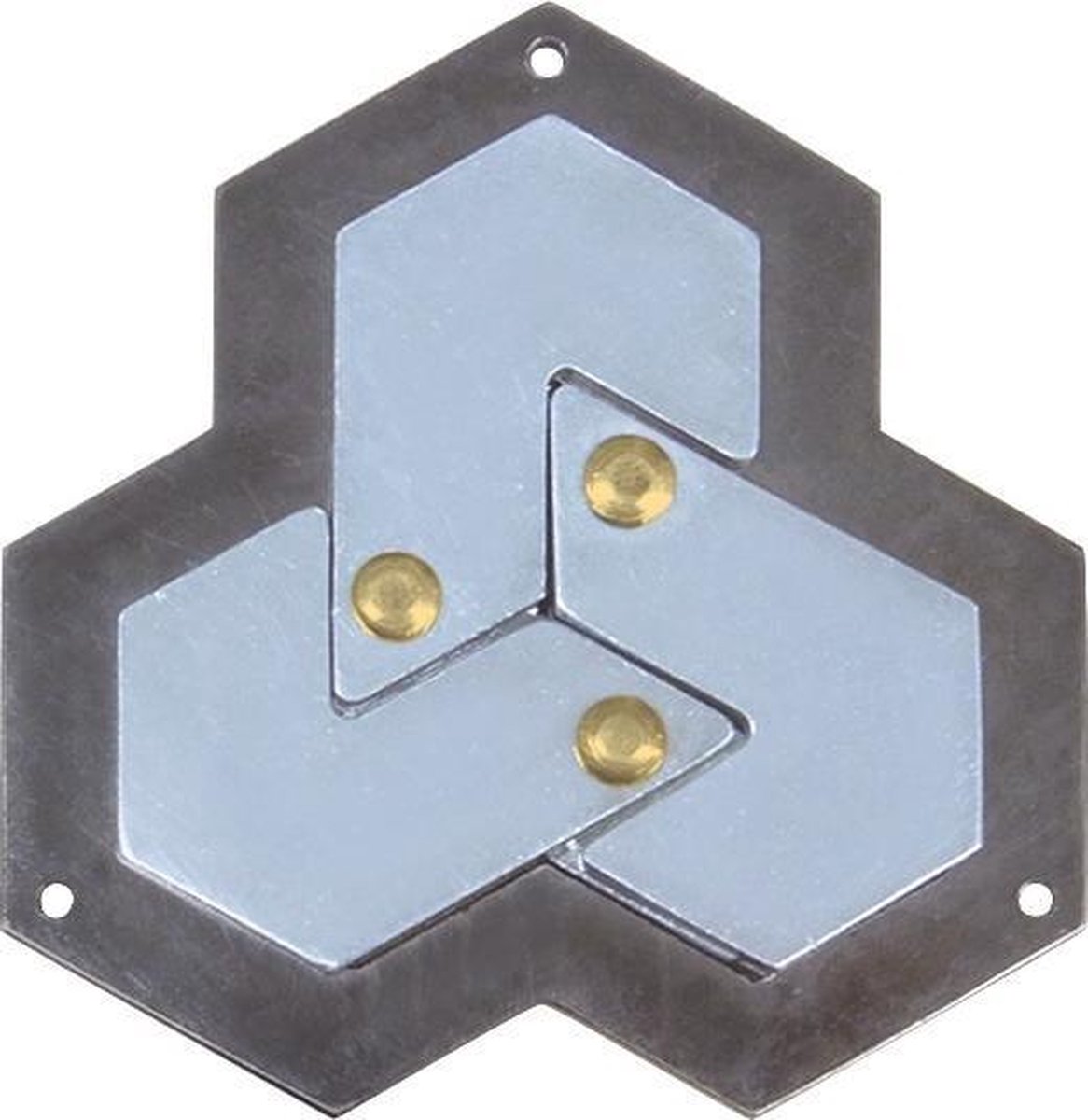 Huzzle breinbreker Cast Hexagon 11,8 staal zilver - Silver